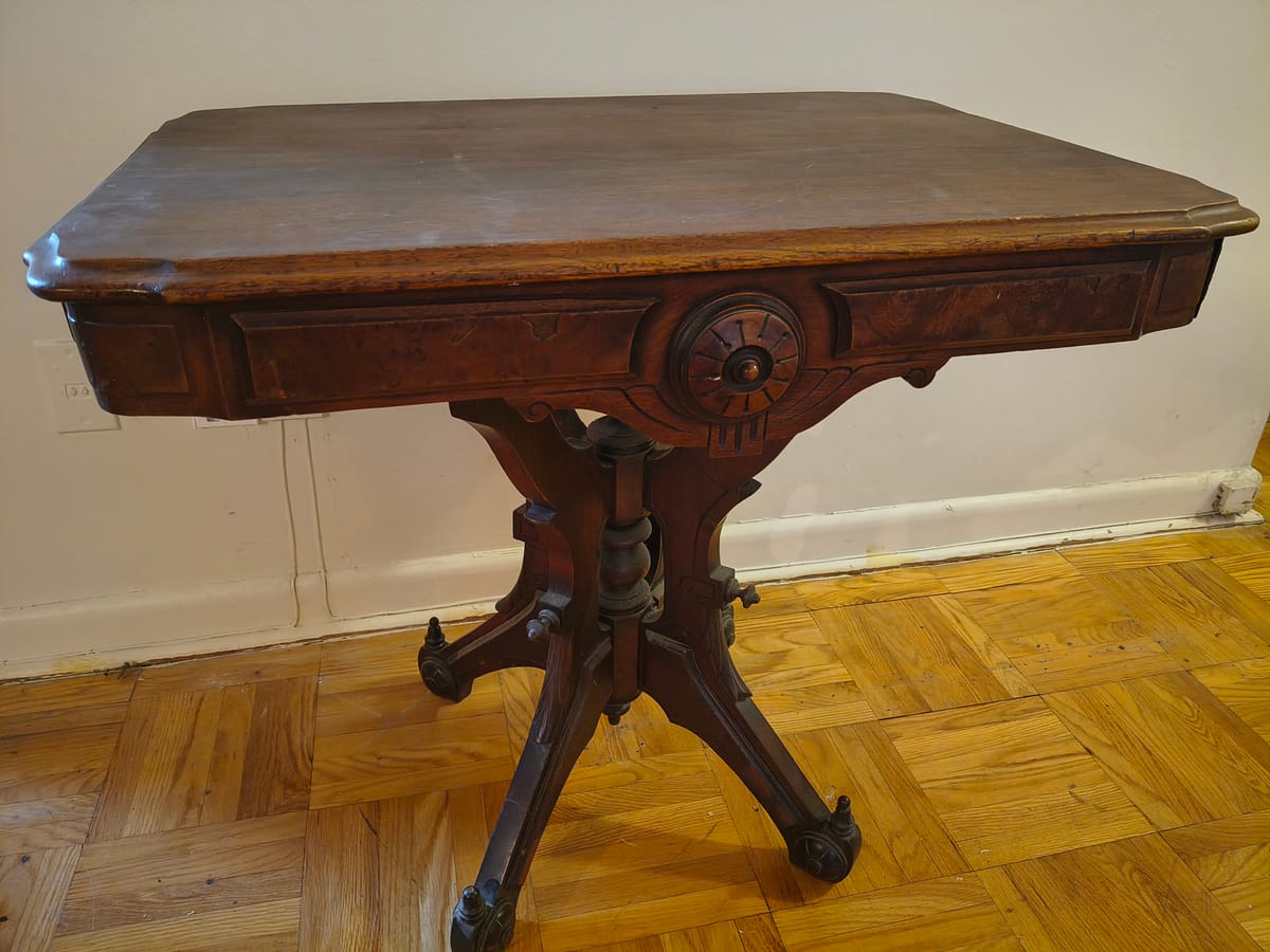 Notes Under a Victorian Parlour Table